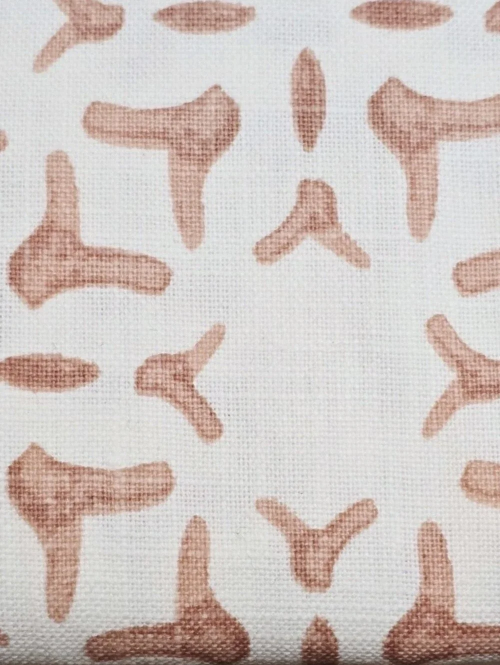 NEW Threshold Fabric Tablecloth Cotton 60 x 84 Rectangular White Dusty Rose Pink